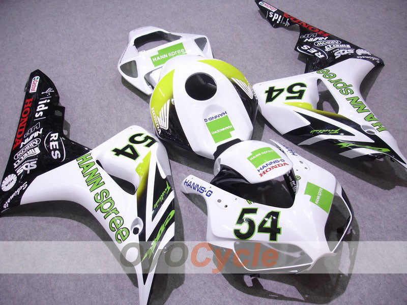 Injection Fairing kit for 06-07 CBR1000RR - White, Black - HANN Spree #OYO87900608