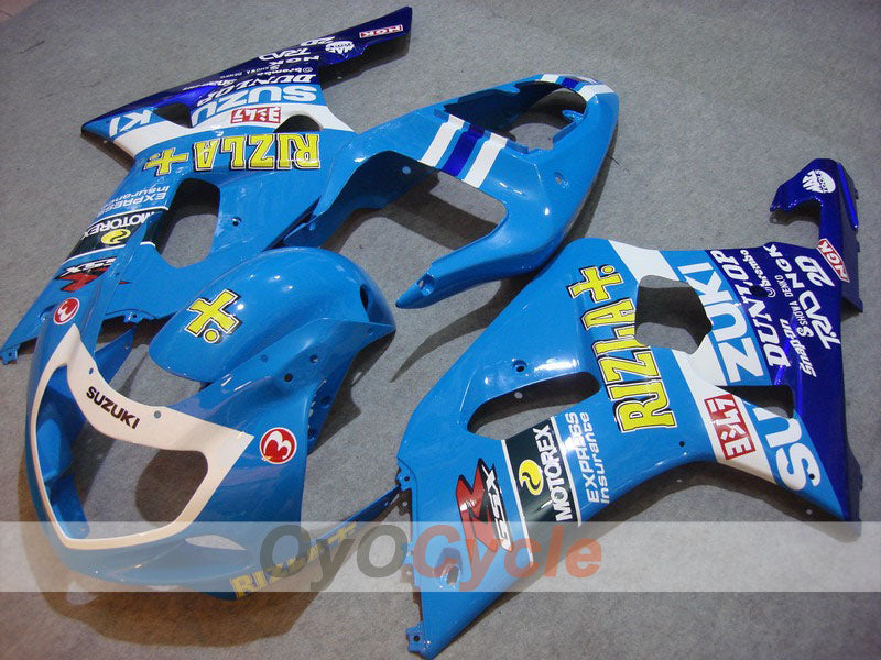 Injection Fairing kit for 00-03 GSX R750 - Blue, White - Rizla+ #OYO87901142 Main image