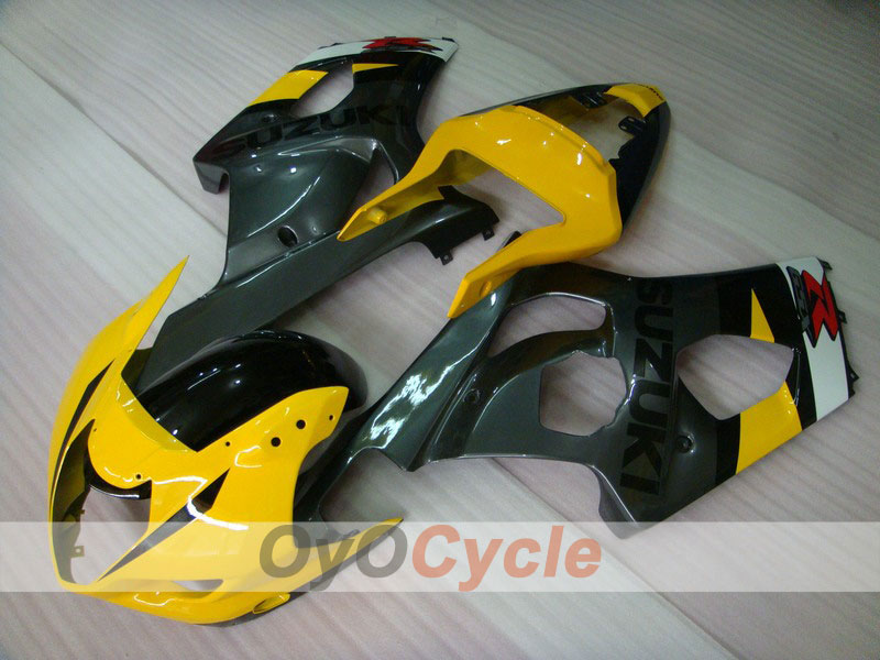 Injection Fairing kit for 04-05 GSXR600 - Yellow, Black - Factory Style #OYO87901375