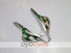 Injection Fairing kit for 07-08 CBR600RR - Green, Silver - Flame #OYO87900357