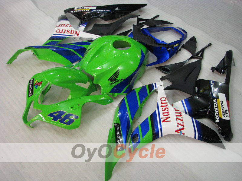 Injection Fairing kit for 07-08 CBR600RR - Yellow, Green - Nastro Azzurro #OYO87900378