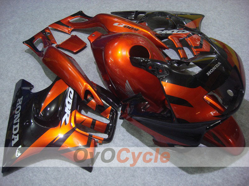 Injection Fairing kit for 95-96 CBR600F3 - Orange, Black - Factory Style #OYO87902767 Main image