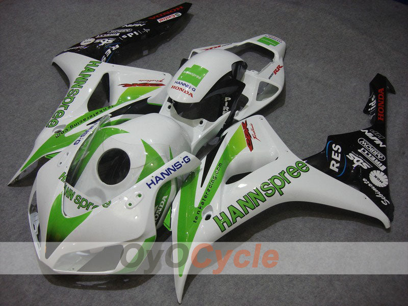 Injection Fairing kit for 06-07 CBR1000RR - White, Black - HANN Spree #OYO87900610 Main image