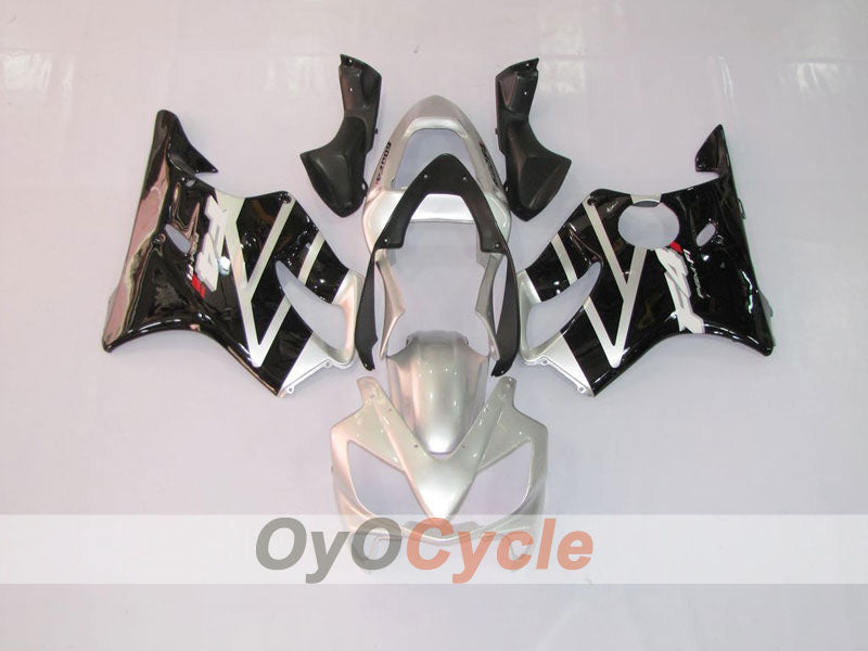 Injection Fairing kit for 01-03 CBR600F4i - Black, Silver - Factory Style #OYO87900146