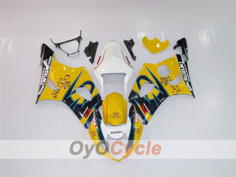 Injection Fairing kit for 03-04 GSX R1000 - Yellow, Black - Corona #OYO87901813 Secondary image