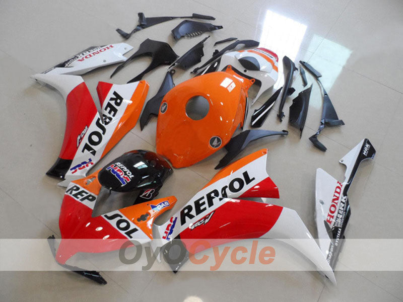 Injection Fairing kit for 12-16 CBR1000RR - Orange, White - Repsol #OYO87903343 Main image