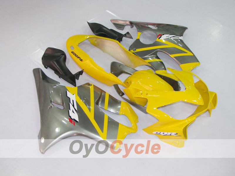 Injection Fairing kit for 04-07 CBR600F4i - Yellow, Silver - Factory Style #OYO87900198