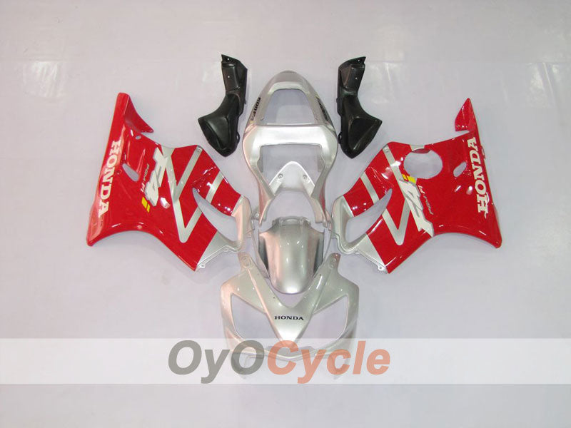 Injection Fairing kit for 01-03 CBR600F4i - Red, Silver - Factory Style #OYO87900148