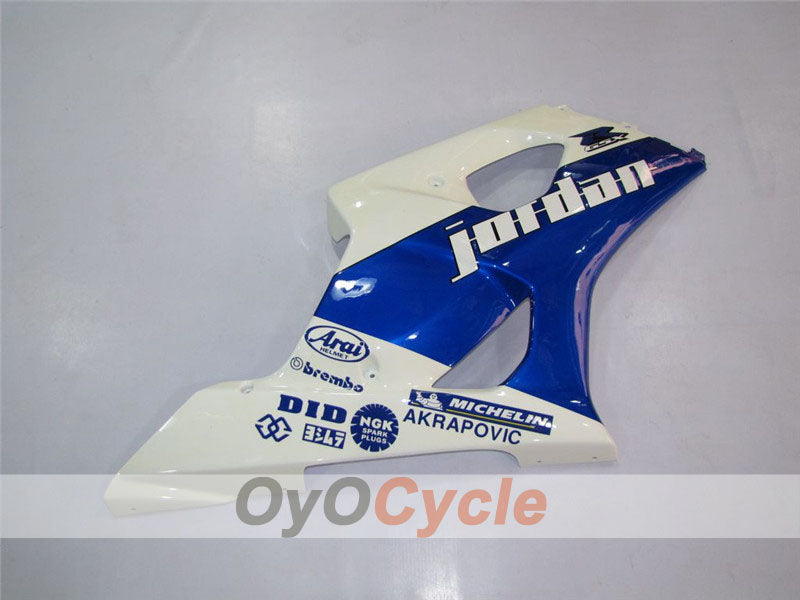 Injection Fairing kit for 03-04 GSX R1000 - Blue, White - Jordan #OYO87901838