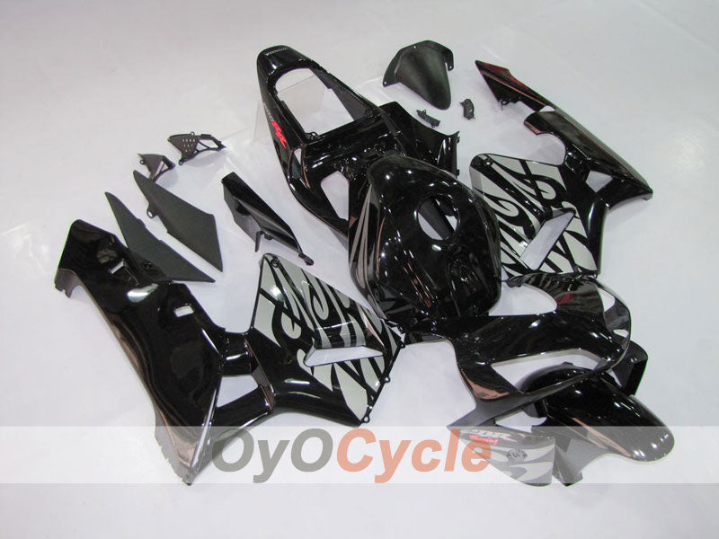 Injection Fairing kit for 03-04 CBR600RR - Black, Silver - Flame #OYO87902510