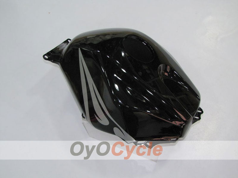 Injection Fairing kit for 03-04 CBR600RR - Black, Silver - Flame #OYO87902510