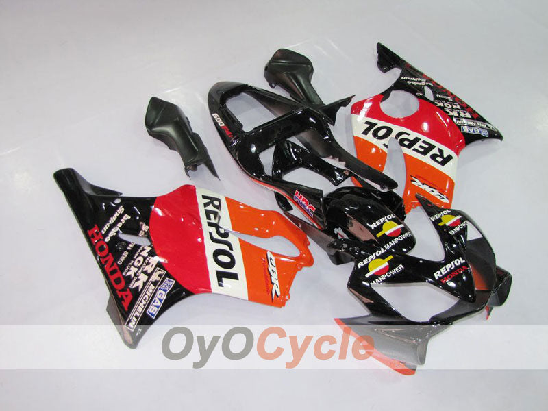 Injection Fairing kit for 01-03 CBR600F4i - Orange, Black - MICHELIN, Repsol #OYO87900189 Main image