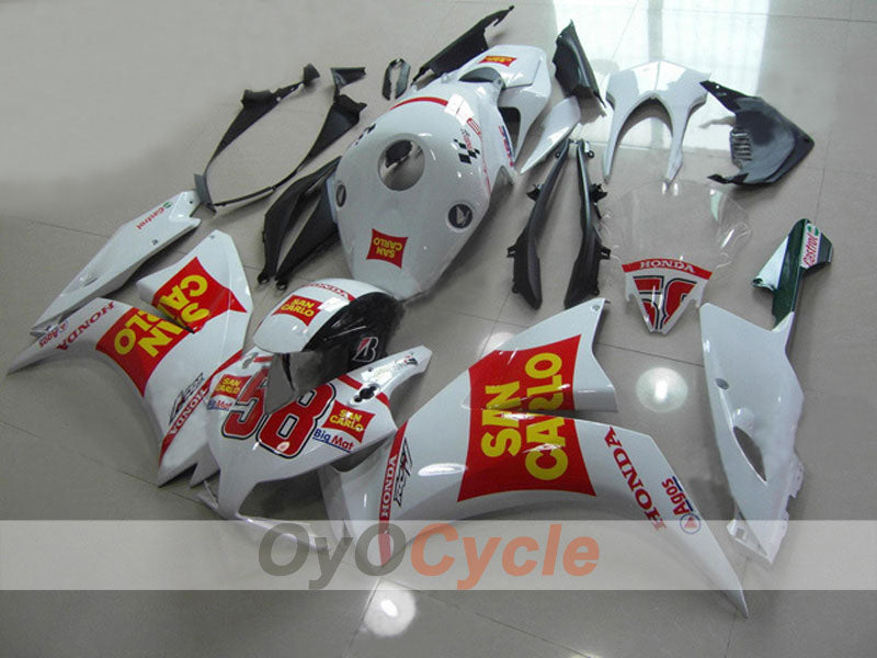 Injection Fairing kit for 12-16 CBR1000RR - Red, White - Factory Style #OYO87903344 Main image