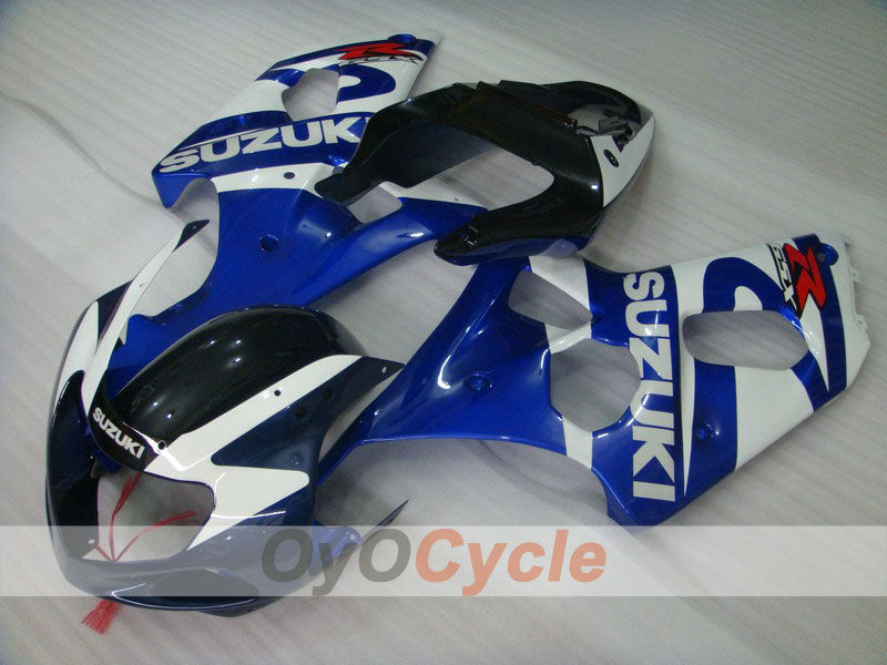 Injection Fairing kit for 01-03 GSX R600 - Blue, White - Factory Style #OYO87901146