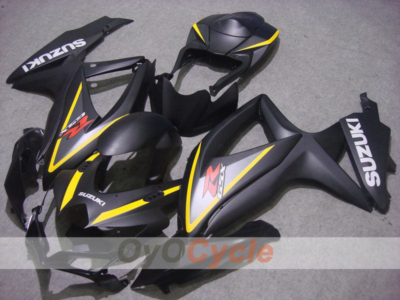 Injection Fairing kit for 08-10 GSX R600 - Black, Matte - Factory Style #OYO87901672 Main image