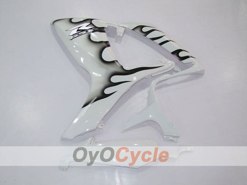 Injection Fairing kit for 06-07 GSX R600 - White, Black - Flame #OYO87901495