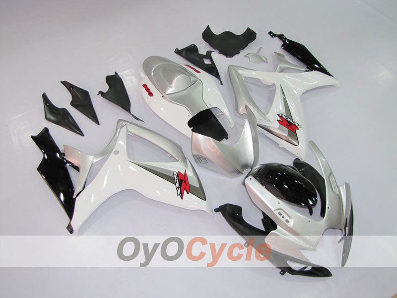 Injection Fairing kit for 06-07 GSX R600 - White, Black - Factory Style #OYO87901548 Secondary image