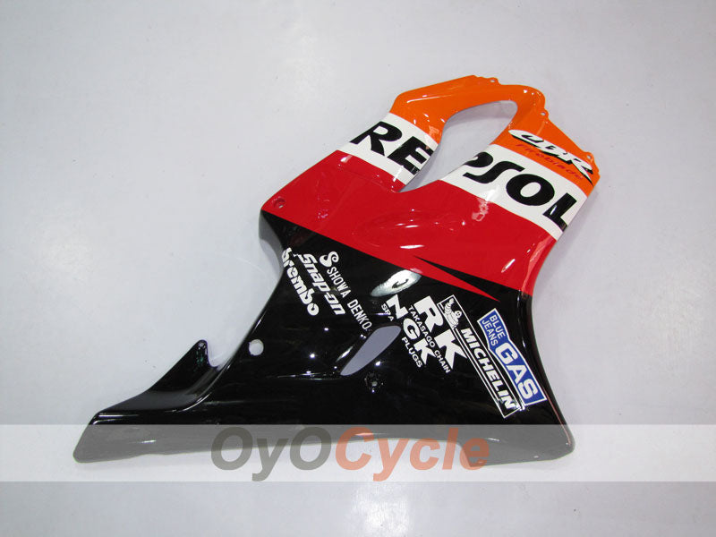 Injection Fairing kit for 99-00 CBR600F4 - Red, Black - MICHELIN, Repsol #OYO87900142