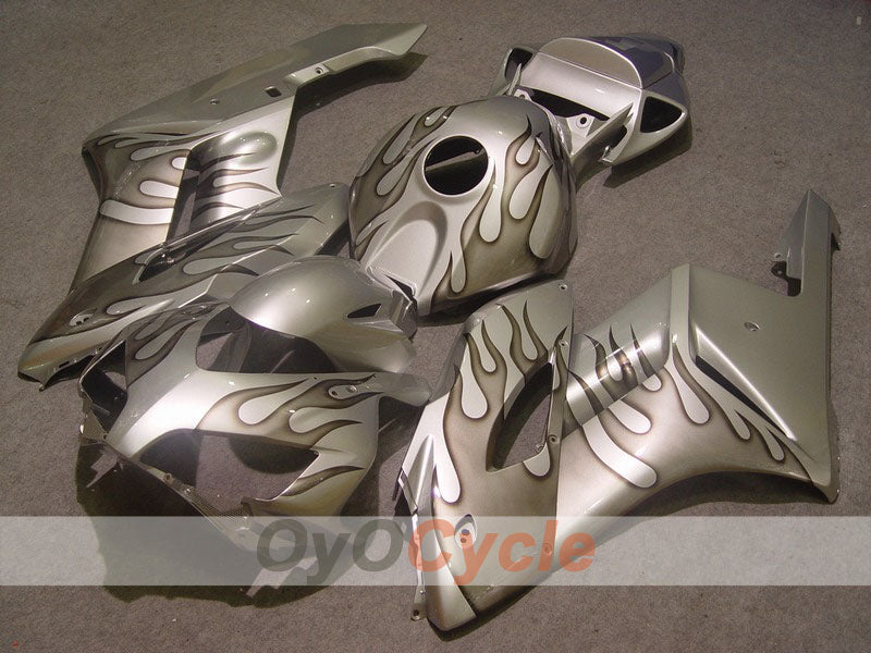 Injection Fairing kit for 04-05 CBR1000RR - Silver, Grey - Flame #OYO87900491 Main image