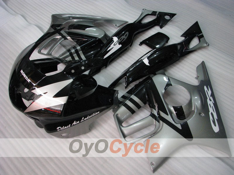 Injection Fairing kit for 95-96 CBR600F3 - Black, Grey - Factory Style #OYO87902773 Main image
