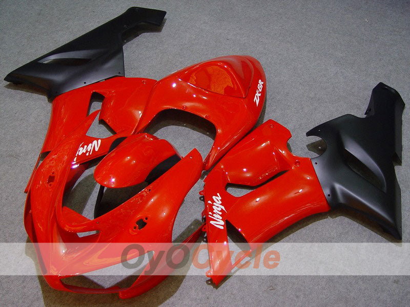 Injection Fairing kit for 05-06 NINJA ZX-6R - Red, Black - Factory Style #OYO87901857