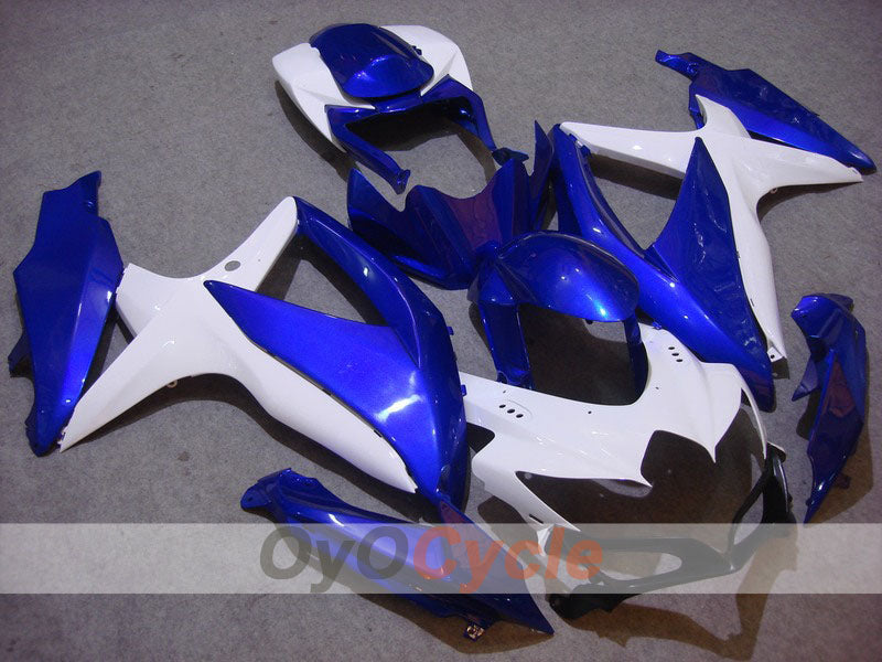 Injection Fairing kit for 08-10 GSX R600 - Blue, White - Factory Style #OYO87901660