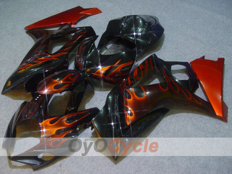Injection Fairing kit for 07-08 GSX R1000 - Red, Black - Flame #OYO87902096