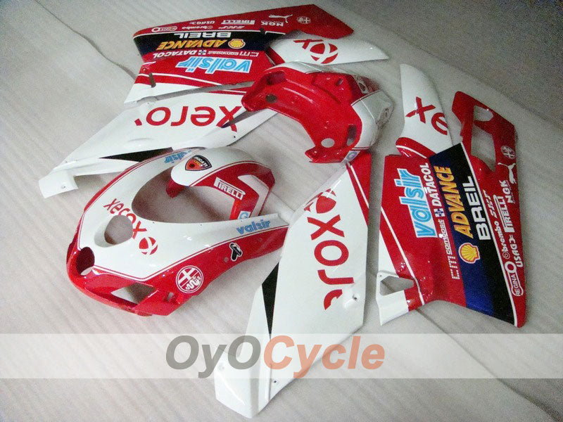 Injection Fairing kit for 05-06 Ducati 749 - Red, White - Xerox #OYO87902167 Main image