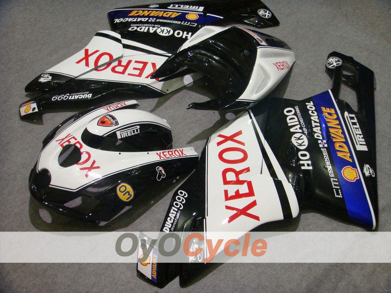 Injection Fairing kit for 03-04 Ducati 999 - White, Black - Xerox #OYO87902362 Main image