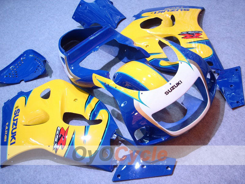 Fairing kit for 97-00 Suzuki GSXR600 - Yellow, Blue - Factory Style #OYO87902981 Main image