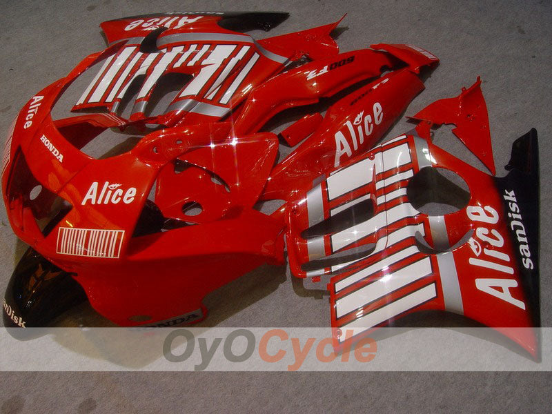 Injection Fairing kit for 97-98 CBR600F3 - Red - Alice #OYO87900059 Main image