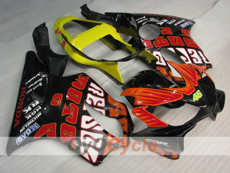 Injection Fairing kit for 01-03 CBR600F4i - Yellow, Black - MICHELIN, Rossi #OYO87900191