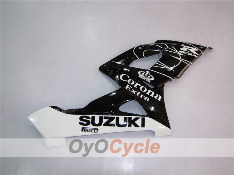 Injection Fairing kit for 05-06 GSX R1000 - White, Black - Corona #OYO87901936