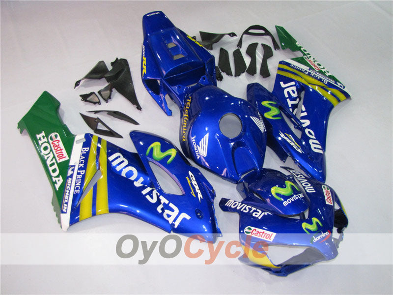 Injection Fairing kit for 04-05 CBR1000RR - Yellow, Blue - Movistar #OYO87900510 Secondary image