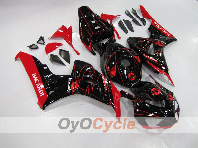 Injection Fairing kit for 06-07 CBR1000RR - Red, Black - BACARDI #OYO87900550