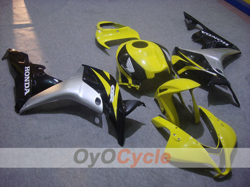 Injection Fairing kit for 07-08 CBR600RR - Yellow, Black - Factory Style #OYO87900402