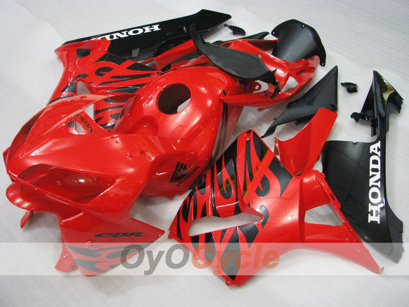 Injection Fairing kit for 05-06 CBR600RR - Red, Black - Factory Style #OYO87900317 Main image