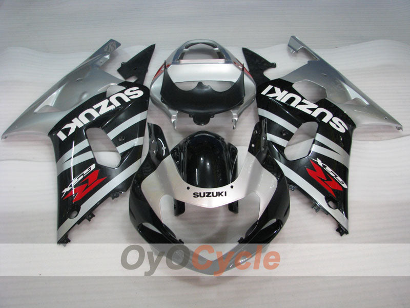 Injection Fairing kit for 00-03 GSX R750 - Black, Grey - Factory Style #OYO87901129