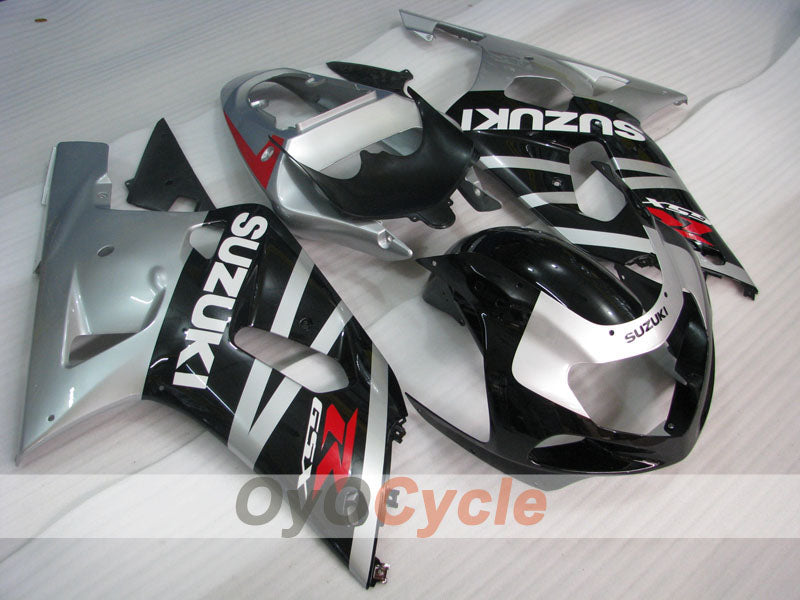 Injection Fairing kit for 01-03 GSX R600 - Black, Silver - Factory Style #OYO87901139