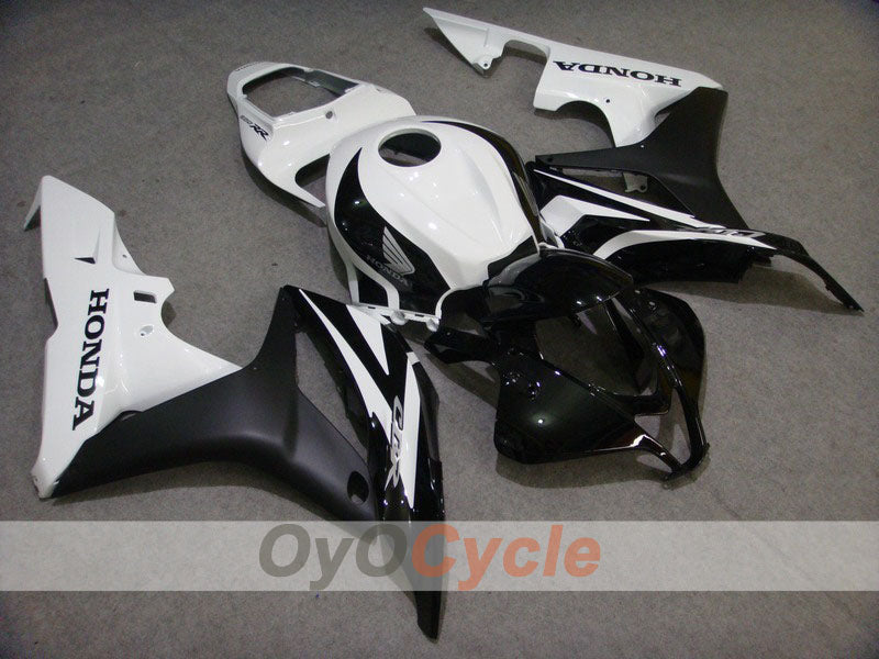 Injection Fairing kit for 07-08 CBR600RR - White, Black - Factory Style #OYO87900404 Main image