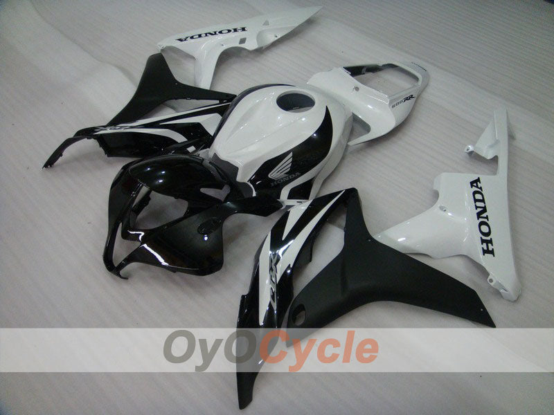 Injection Fairing kit for 07-08 CBR600RR - White, Black - Factory Style #OYO87900408