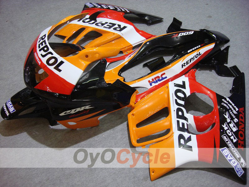 Injection Fairing kit for 95-96 CBR600F3 - Orange, Black - Repsol #OYO87902764
