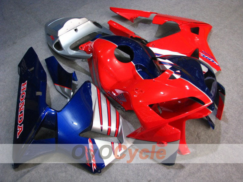 Injection Fairing kit for 05-06 CBR600RR - Red, Blue - Factory Style #OYO87900321 Main image