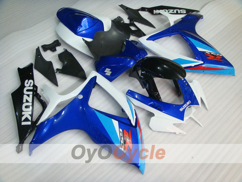 Injection Fairing kit for 06-07 GSX R600 - Blue, White - Factory Style #OYO87901576 Main image