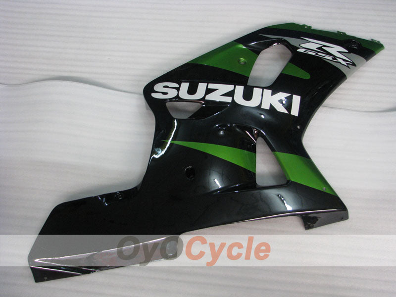 Injection Fairing kit for 00-03 GSX R750 - Green, Black - Factory Style #OYO87905162