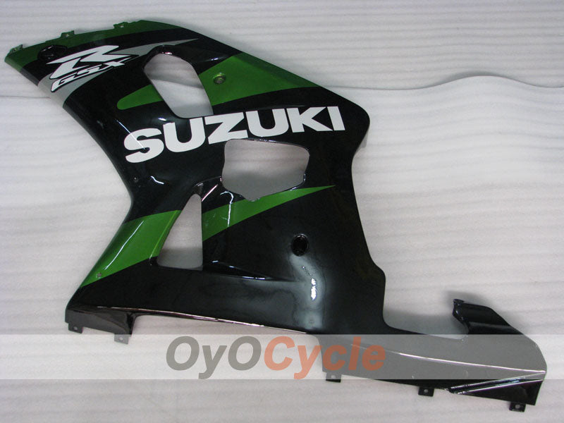 Injection Fairing kit for 00-03 GSX R750 - Green, Black - Factory Style #OYO87905162