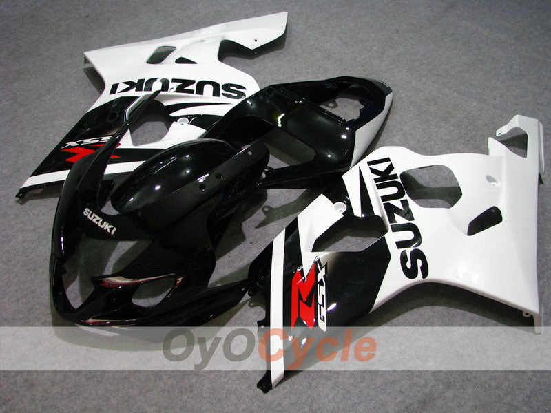 Injection Fairing kit for 04-05 GSX R750 - White, Black - Factory Style #OYO87901221 Main image