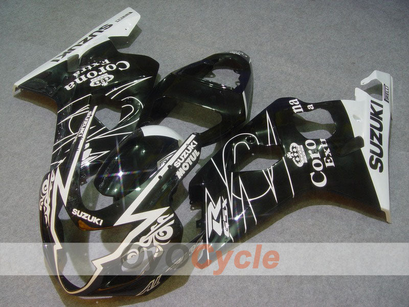Injection Fairing kit for 04-05 GSXR600 - White, Black - Corona, MOTUL #OYO87901160 Main image
