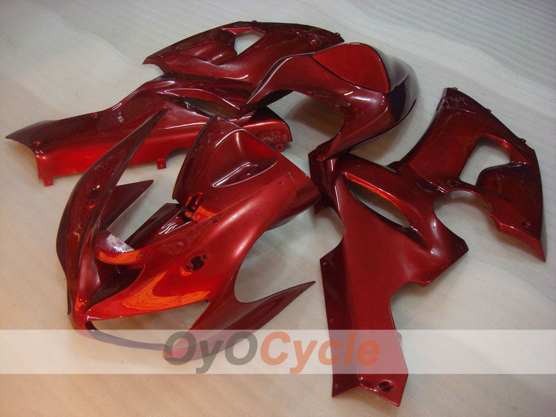Injection Fairing kit for 05-06 NINJA ZX-6R - Red - Factory Style #OYO87901826 Main image