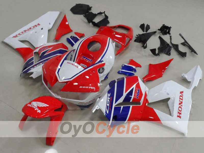 Injection Fairing kit for 13-20 CBR600RR - Red, White - Factory Style #OYO87903117